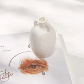 مزهرية بيضاء من سيراميك نورديك إنس